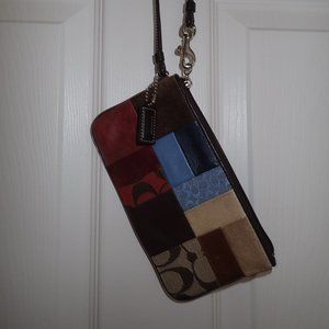 Coach Patchwork Wristlet